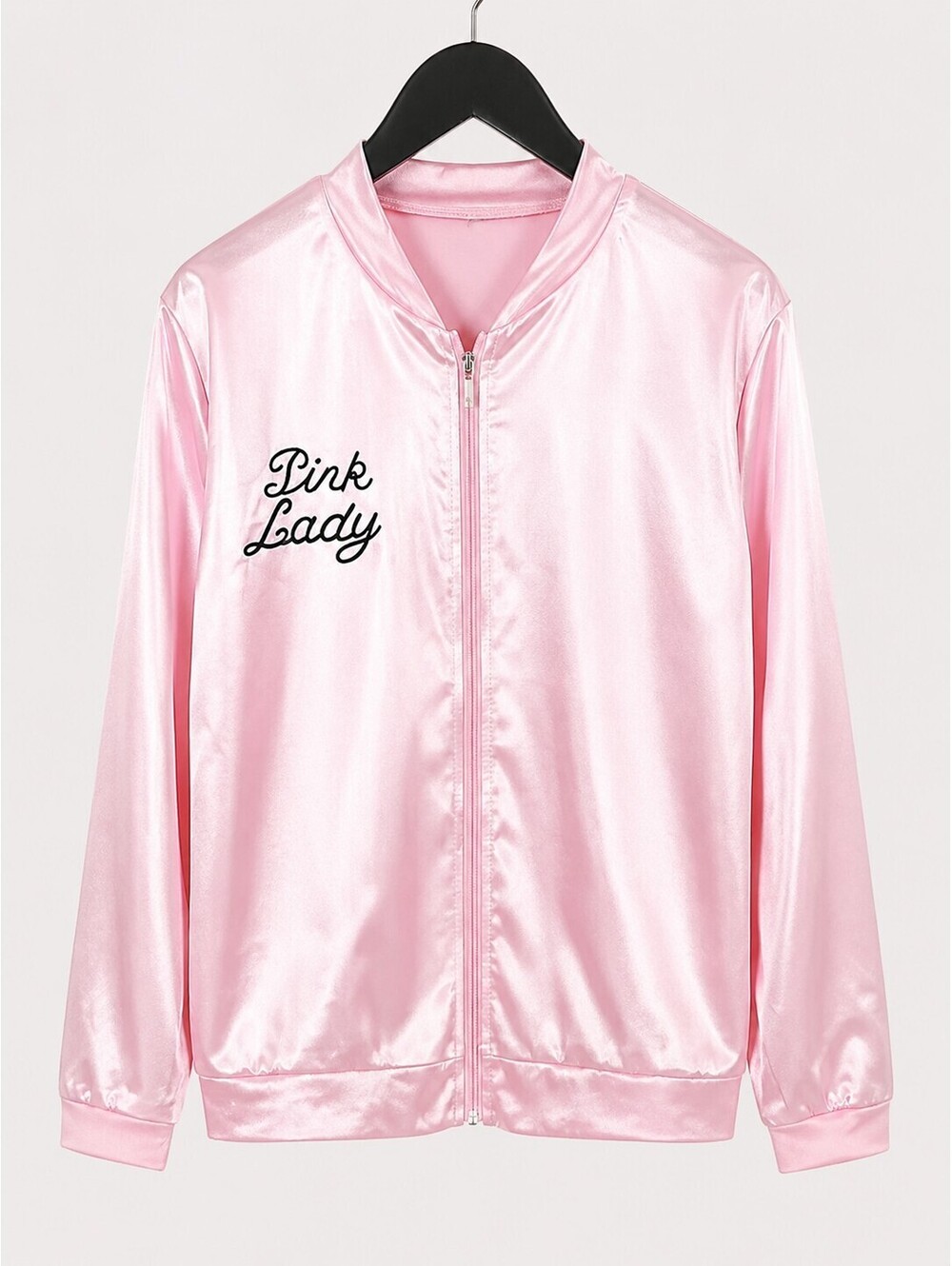 Pink Ladies Satin Jacket – Grease Inspired Costume – Women’s Size Large